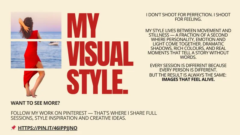 No Filters Stories visual style red dress sea