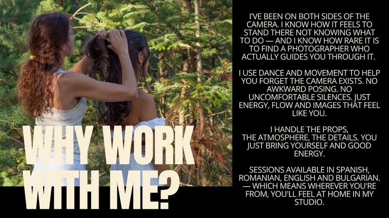 Georgiana working with client outdoors No Filters Stories