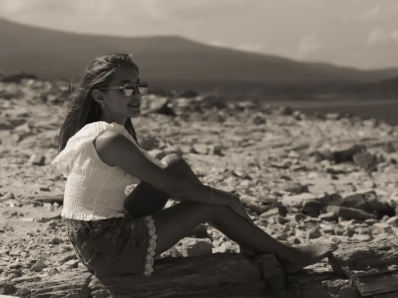 Artistic outdoor portrait photography editorial style Bulgaria